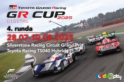 Informacje i zapisy do 4. rundy TOYOTA GR CUP DIGITAL –  28.07-10.08.2025 - Silverstone Racing Circuit Grand-Prix - Toyota Racing TS040 HYBRID
